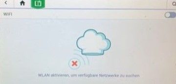 WLAN Ein-/Ausschalter am Display des TM6 Thermomix